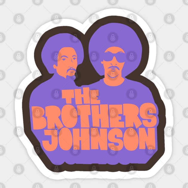 Get Da Funk Out Ma Face - The Johnson Brothers Sticker by Boogosh